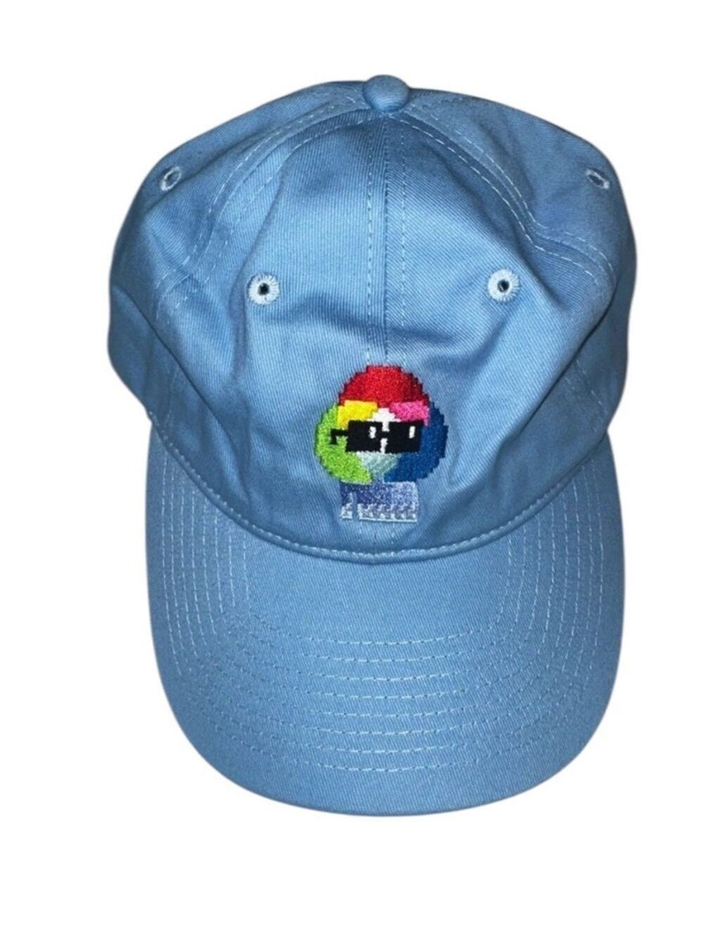 Madhappy SHADES RAINBOW Embroidered Baby Blue Adjustable Hat/Cap Noun's Dad Hat